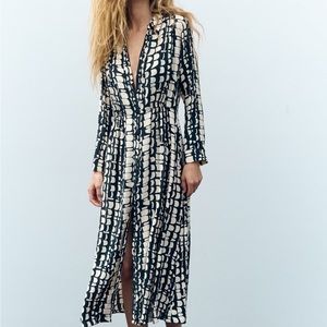 Zara Long Print Dress